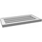 Ekena Millwork Vertical Surface Mount PVC Gable Vent: Functional, w/ 2"W x 1-1/2"P Brickmould Frame, 24"W x 12"H GVPVE24X1202SF - alternate 5
